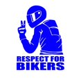 thumbnail image 1 of Pegatinas de motocicleta con respeto por los motociclistas, pegatinas láser creativas para el cuerpo, pegatinas decorativas reflectantes con personalidad, 1 of 6