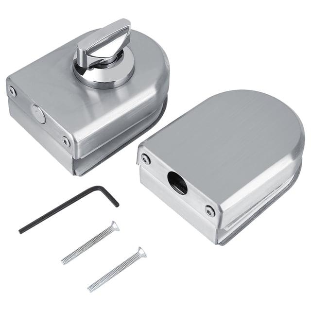 Cerradura de puerta de vidrio Sincero acero inoxidable con perilla giratoria 10 a 12 mm