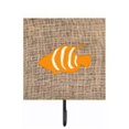 thumbnail image 1 of Carolines Treasures BB1020-BL-OR-SH4 Fish Burlap And Orange Leash Or Key Holder, 1 of 1