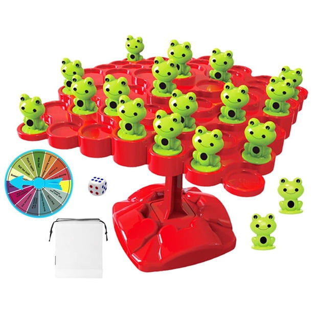 Juego de matemáticas Montessori Frog Balance para padres e hijos, juego educativo de 2 jugadores para niños