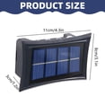 thumbnail image 3 of Panxico Night Lights Solar Fence Lights Multi Color Solar Wall Lights Up And Down Lighting Solar Outdoor Light IP65 Easy To Install For House Yard Garage Front Porch Today C, 3 of 7