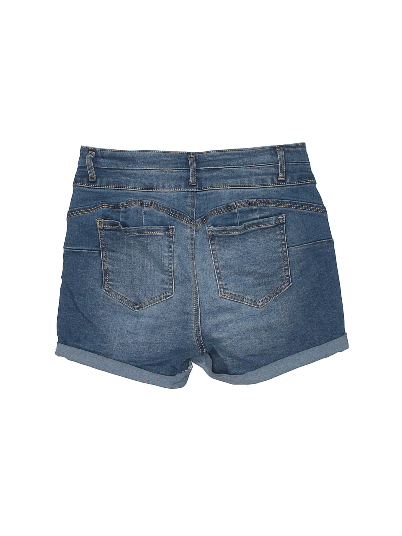 wax denim shorts