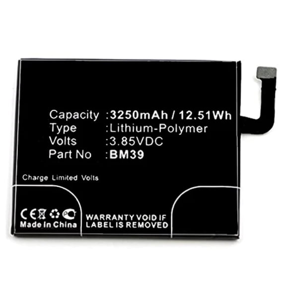 Batteries N Accessories BNA-WB-P8345 Cell Phone Battery - Li-Pol, 3.85V, 3250mAh, Ultra High Capacity Battery - Replacement for Redmi BM39 Battery