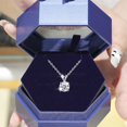 thumbnail image 2 of Miyuadkai Necklaces Clic Round Brilliant Cut Diamond Rabbit Pendant Necklace Rhinestone Necklace Silver Plated Necklace For Women Jewelry White One Size, 2 of 7