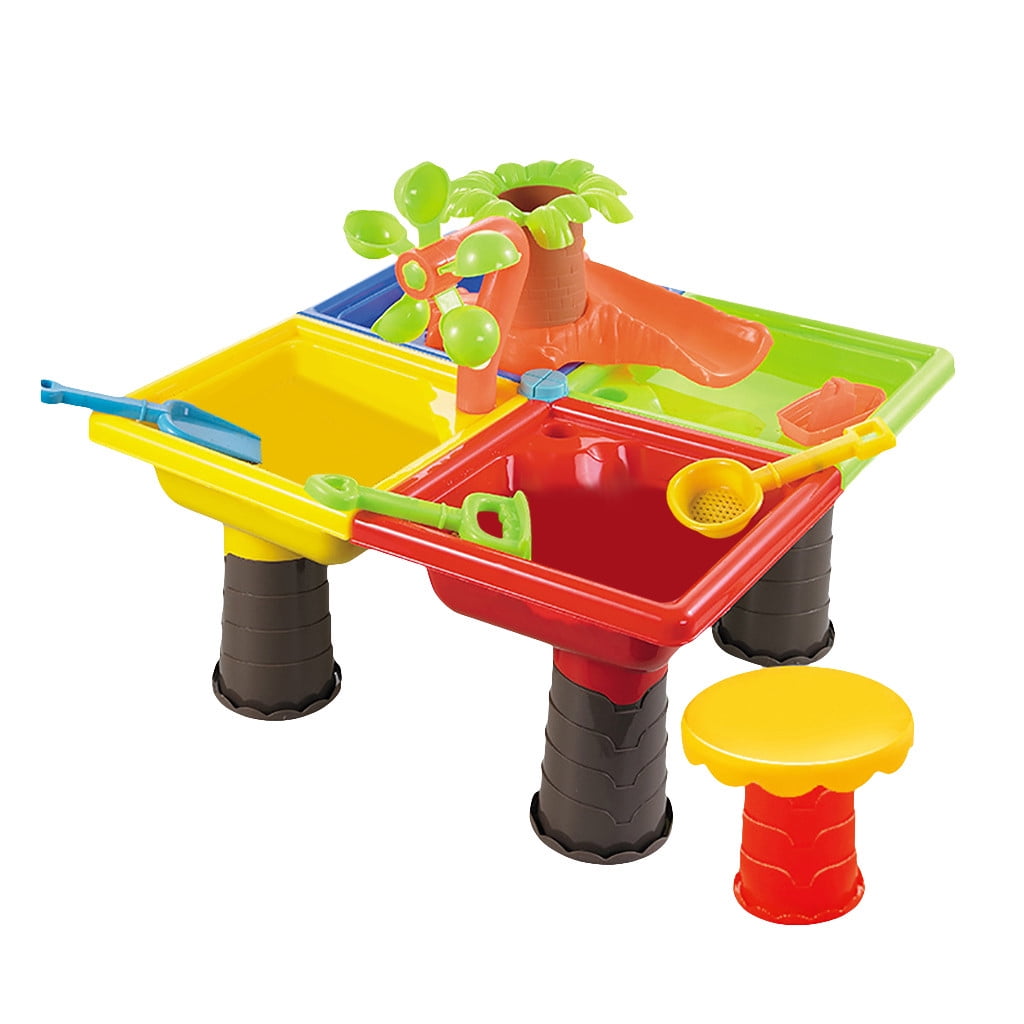10 pcs Sand and Water Table Garden Sandpit Toy Watering Can Figures Play Set 