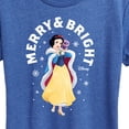 thumbnail image 3 of Disney - Merry And Bright Snow White - Women's Short Sleeve Graphic T-Shirt, 3 of 5