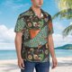 thumbnail image 3 of Fotbe Rich Fish Camisa Hawaiana para Hombre Unisex – Camisa Casual de Verano con Botones de Manga Corta de Algodón y Lino,3X-Large, 3 of 7