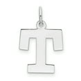 thumbnail image 1 of Pendentif Breloque Collier Monogramme Prénom Initiale Lettre T Délicat en Argent Sterling 925, 1 of 7