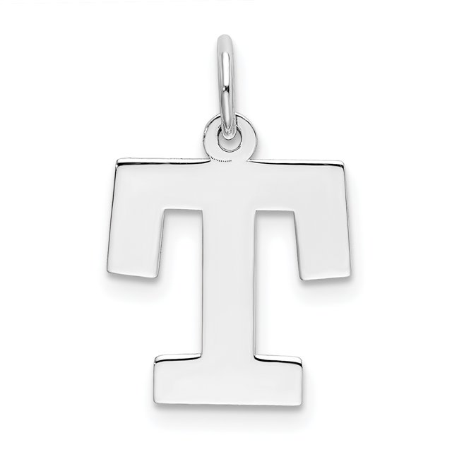 Pendentif Breloque Collier Monogramme Prénom Initiale Lettre T Délicat en Argent Sterling 925