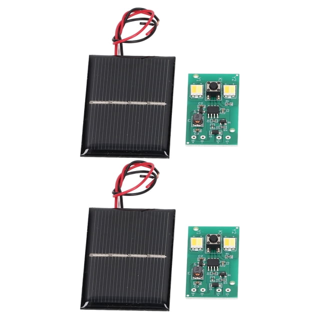 Tablero de Controlador de Luz Solar, PCB 2 Conjunto de 1.2V Panel de Control de Luz Solar Duracia para Jardín