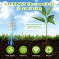 NACHLYNN 6 Pack Electroculture Plant Stakes Pure Long Copper Garden