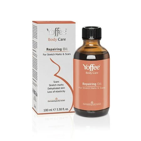 Yoffee Repairing Oil for Stretch Marks & Scars – 100% Natural Plant Oils to Reduce, Prevent & Fade Stretch Marks and Scars - for Men & Women Safe for Pregnant Women 100 ml / 3.38