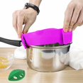 thumbnail image 3 of Filtre à Clipser pour Casseroles et Poêles, Filtre à Coller Approuvé par la FDA, Silicone Résistant à la Chaleur, Facile à Utiliser et à Ranger, Lavable au Lave-Vaisselle, 3 of 7