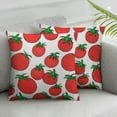thumbnail image 2 of Wuche  Square Throw Pillow Covers Set of 2 Tomatos Pattern Pillow Cases Square Pillowcases Cushion Covers for Sofa Couch Bed Car Decoration, 2 of 6