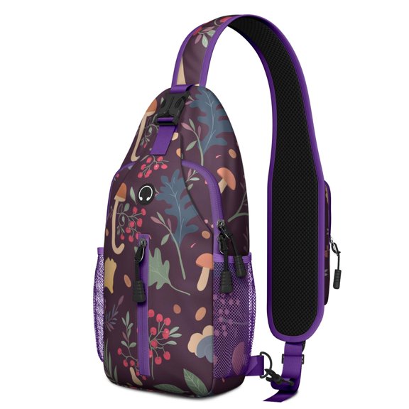 Sling Backpack Hiking Casual Sport Daypack Mushroom Gym Sports Travel Hiking Daypack Backpack Purse for Women Men