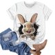 thumbnail image 5 of TaTaai Womens Easter Printed Loose Fit Pullover Tops Round Neck Short Sleeve Casual Fashion Soft Lightweight Comfy Daily Wear T Shirts for Women Gift, 5 of 5