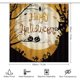 thumbnail image 2 of Juego de 4 cortinas de ducha con temática de Halloween, con alfombra antideslizante, tapa de inodoro y alfombrilla de baño, cortina de ducha de poliéster impermeable con 12 ganchos, cortina de baño, 2 of 5