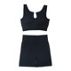 thumbnail image 2 of 2pcs Set Yoga Bra Shorts Nylon Women Crop Top Legging (L U Shape Black) Ndcxsfigh Para Estrenar, 2 of 6