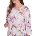 thumbnail image 4 of Alfred Dunner Womens Romantic Florals Textured Top, 4 of 4