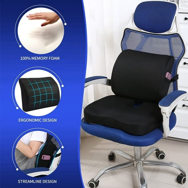 Lumbar seat cushion for office chair sale