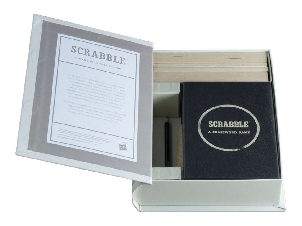 Scrabble Game Linen Book Vintage Edition