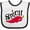 White and Black, variant on Inktastic Spicy Hot Chili Pepper Boys or Girls Baby Bib