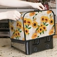 thumbnail image 2 of 1pc Country Sunflower Pattern 2 Slice Toaster Dust Cover, Toaster Dust Cover with Yellow Sunflower And Butterfly Design, Suitable for Most Microwave Toaster Oven Covers, 2 of 6
