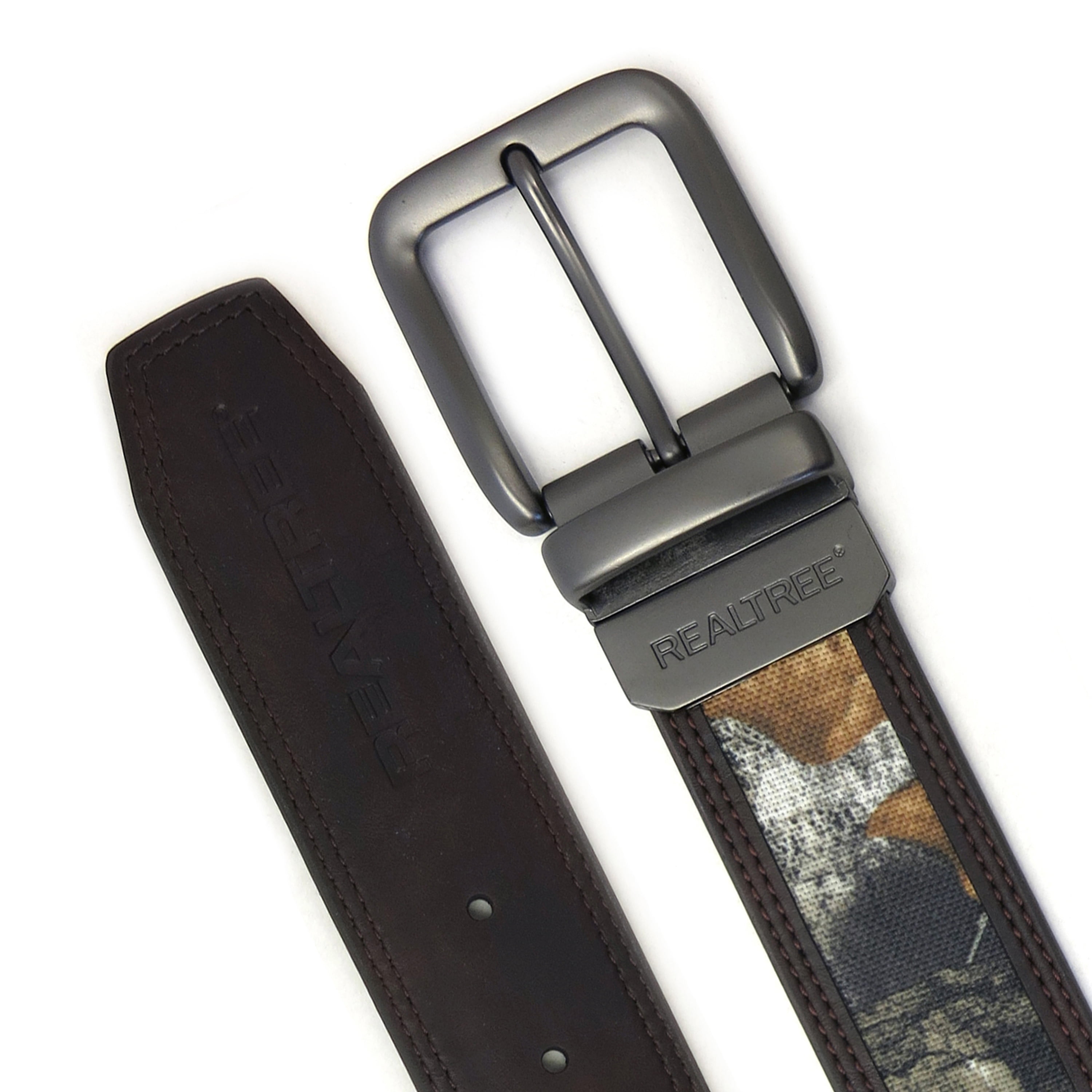 Realtree Timber 40mm Reversible Gunmetal Buckle Belt Pink 44