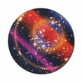 thumbnail image 1 of Space Mouse Pad for Computers, Apocalyptic Cosmos Design Circular Striped Vibrant Galaxy Mystic Sky Solar System, Round Non-Slip Thick Rubber Modern Mousepad, 8" Round, Multicolor, by Ambesonne, 1 of 2