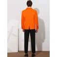 thumbnail image 5 of Unique Bargains Men's Business Slim Fit Sports Coats One Button Formal Blazers XL Orange, 5 of 6