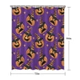 thumbnail image 5 of Halloween Pumpkins with Witch Hats Shower Curtain 72"x84" ,Bathroom Decorative Shower Curtains Set with 12 Hooks,Modern Waterproof Washable Shower Curtain, 5 of 6