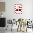 thumbnail image 2 of Stupell Industries Disco Cherries on Checkered Food & Beverage Painting Gray Framed Art Print Wall Art, 24 x 30, 2 of 8