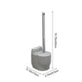 thumbnail image 3 of Toilet Brush Holder with Detachable Handle, Wall-mounted Bathroom Cleaning Tool for Dead-angle-free Scrubbing, Fast-draining Hygienic Design and Hair-resistant Bristles, Topliu, 3 of 7