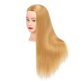 thumbnail image 3 of Training Head 26"-28" Long Hair Mannequin Training Head Dolls for Cosmetology Synthetic Fiber Hair Styling Hairdressing Manikin Head for Hairdresser with Clamp Stand (Blonde), 3 of 8