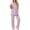 Purple, variant on Weekease Pajama sets for Women Button up Tops Drawstring Pants Sleepwear Contrast Piping Fall Nightwear with Pockets