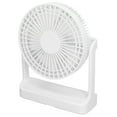 thumbnail image 3 of Ventilador portátil con luz nocturna, mini ventilador de escritorio, recargable, montado en la pared, para el hogar, el dormitorio y la oficina., 3 of 14