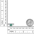 thumbnail image 4 of Gem Stone King 925 Sterling Silver Ring Malachite Moissanite (2.02 Cttw), 4 of 6