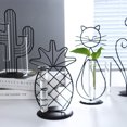 thumbnail image 2 of Advancent Macetero de cristal metálico, decoración elegante para escritorio o hogar, y diseños, soporte para florero Jardín y Patio cactus, 2 of 6