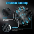 thumbnail image 4 of 5-3/4'' 5.75 inch Motorcycle LED Headlight with High Low Beam White Light 5.75 inch Round Light, 4 of 8