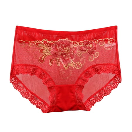 

Panties Women s Underpants Briefs Middle Waist Lace Underwear