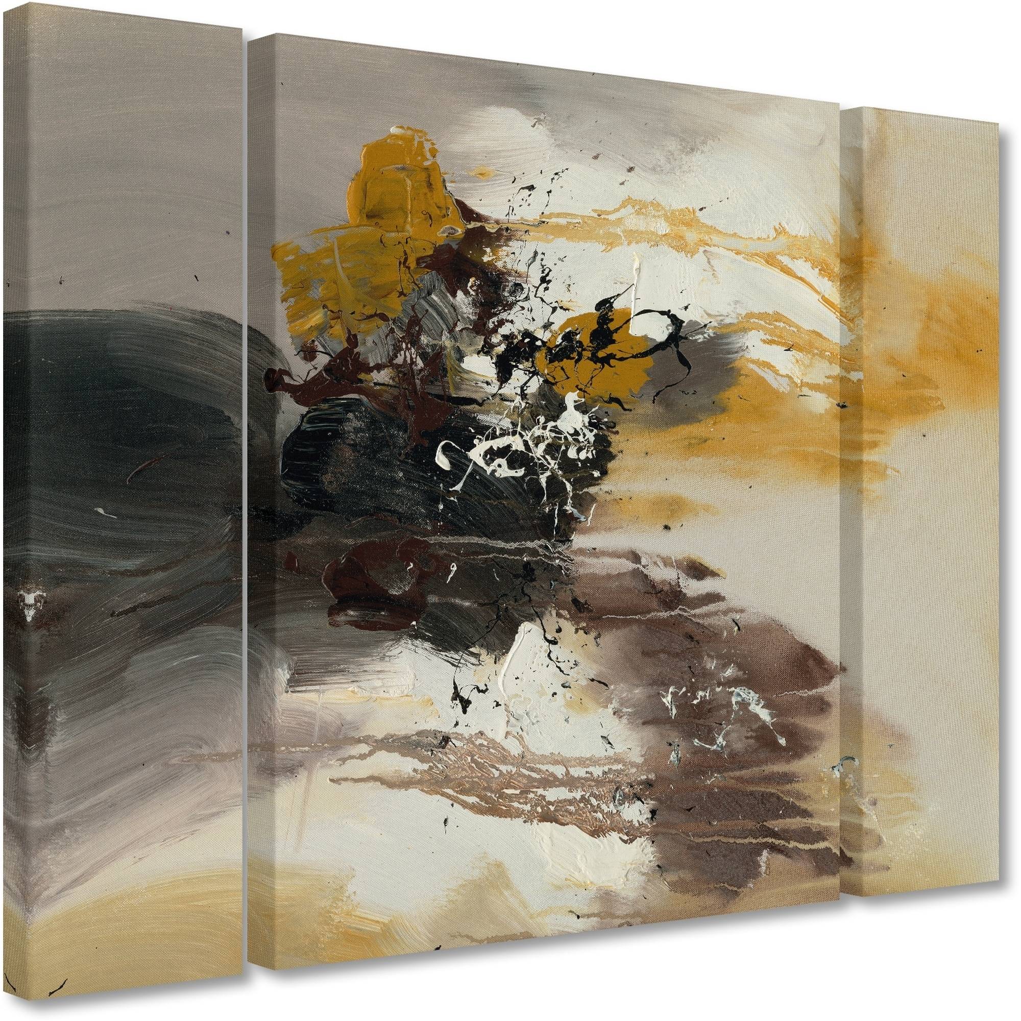 Trademark Fine Art "Abstract II" Canvas Art by Rio Three Panel Set