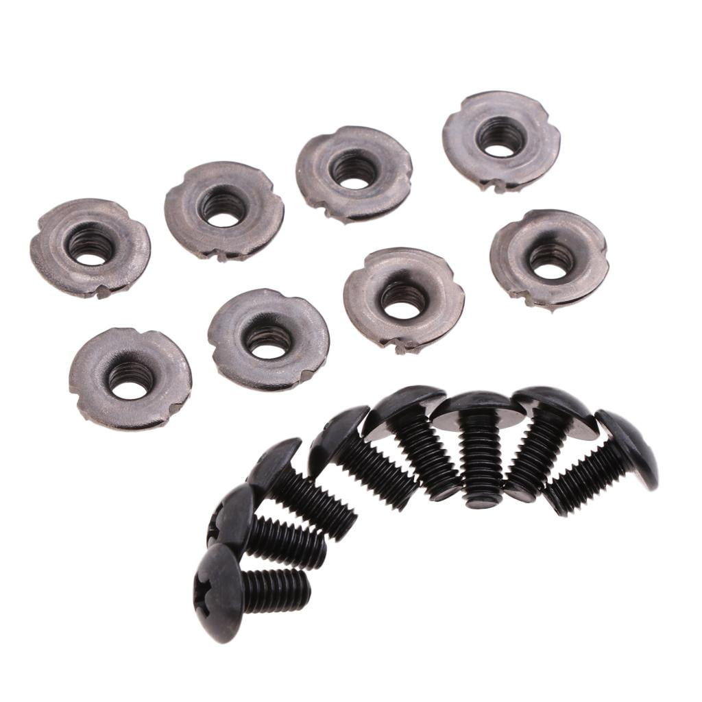 8 Pairs Alloy Inline Skates Screws Nut Bolts Roller Skate Replacement Parts
