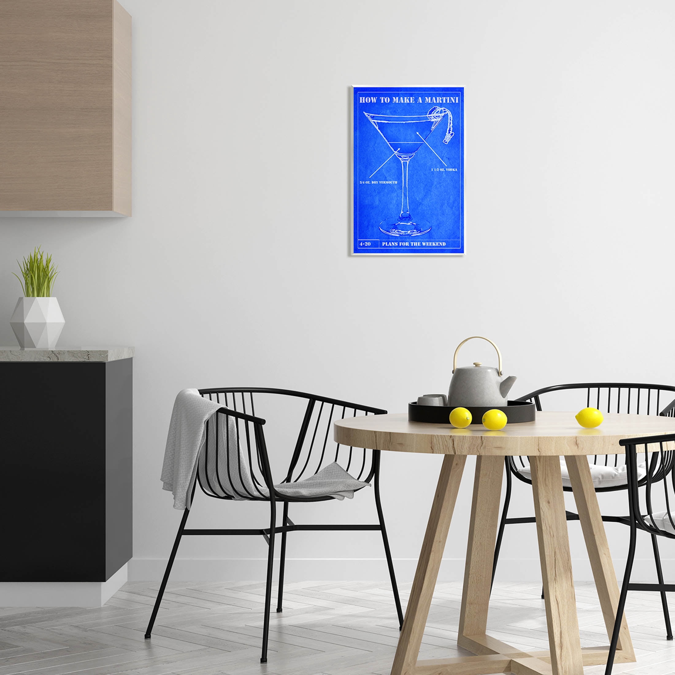 Stupell Industries How To Make Martini Diagram Graphic Art Unframed Art Print Wall Art, Design by Marcus Jules