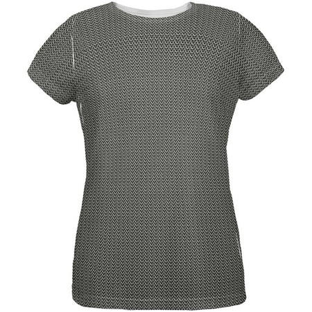 Halloween Chainmail Costume All Over Womens T-Shirt -