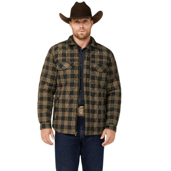 Cody James Men's Prescott Plaid Print Puffer Jacket - CJHO23O31-BLK XX-