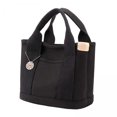 thumbnail image 1 of 2x Bolso De Mano De Lona Para Mujer, Bolso De Mano Informal, Bolso Con Asa Y Compartimentos, Color Negro, 1 of 8