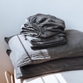 thumbnail image 6 of Simple&Opulence 100% Linen Sheet Set Solid Color-3 Pcs Washed French Linen Bed Sheets(1 Flat Sheet,1 Fitted Sheet,1 Pillowcase)-Breathable Bedding Set (Twin,Dark Grey), 6 of 9