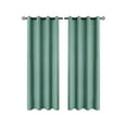 thumbnail image 2 of Horivan Polyester Blackout Curtains Thermal Insulated Grommet Top Window Treatments for Living Room Bedroom Sun Blocking Noise Reducing Home Decor, 2 of 6