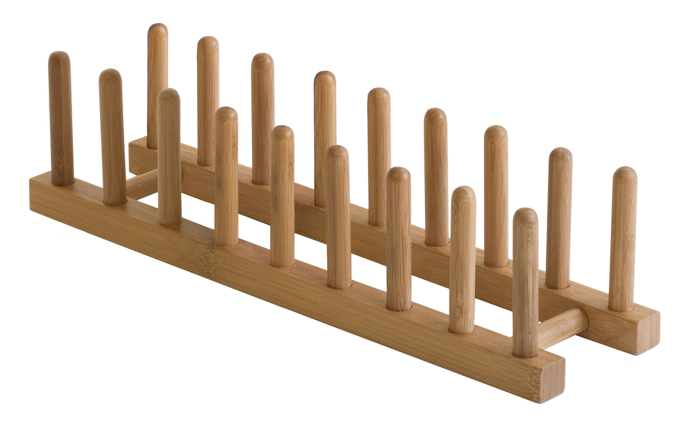 Lipper Bamboo Plate Rack Holder - Walmart.com