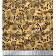 thumbnail image 1 of Soimoi Cotton Voile Fabric Artistic Leaves Print Fabric by Yard 42 Inch Wide, 1 of 3